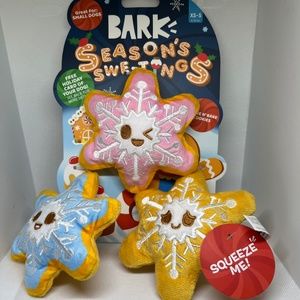 Bark Box Seasons Sweetings Flake N Bake Cookies  XS-S Dog Toy